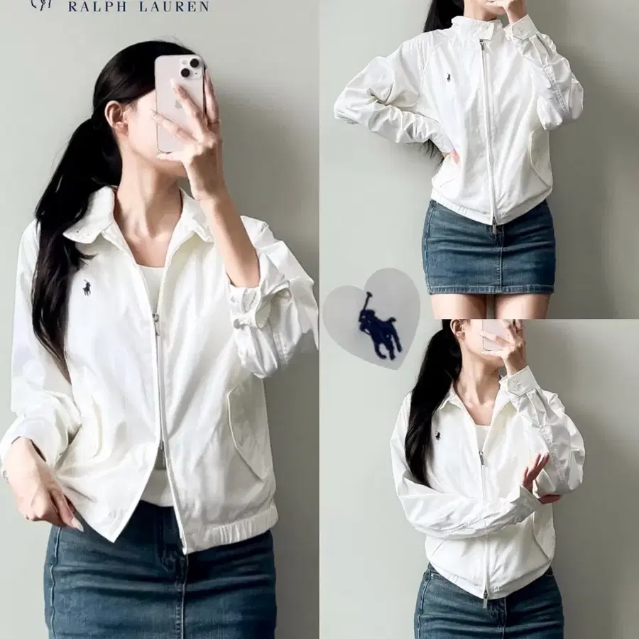 폴로 블루종 자켓