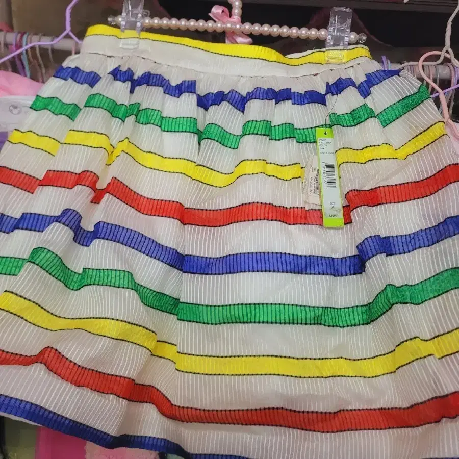 수입 컬러플 캔디스커트