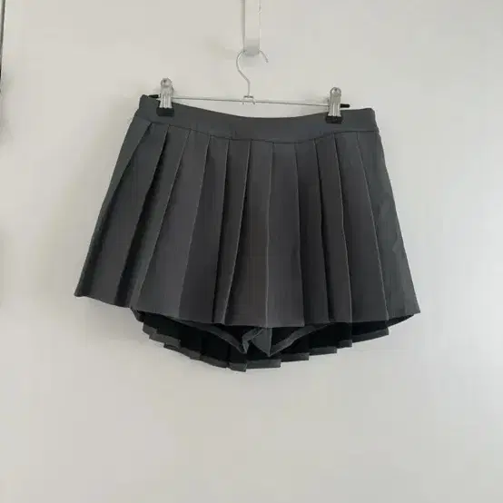 그레이 플리츠 스커트 s(언발기장 엉덩이안보임)