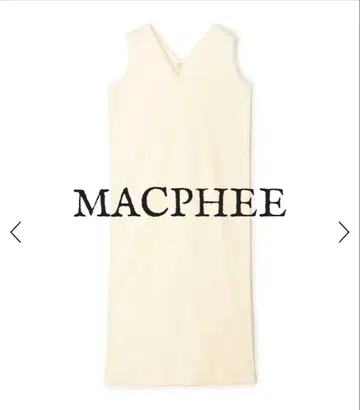 MACPHEE 코튼 러셀 V넥 원피스 택 포함 새상품