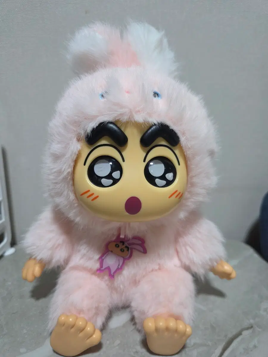 짱구 라부부인형 핑크 토끼 잠옷