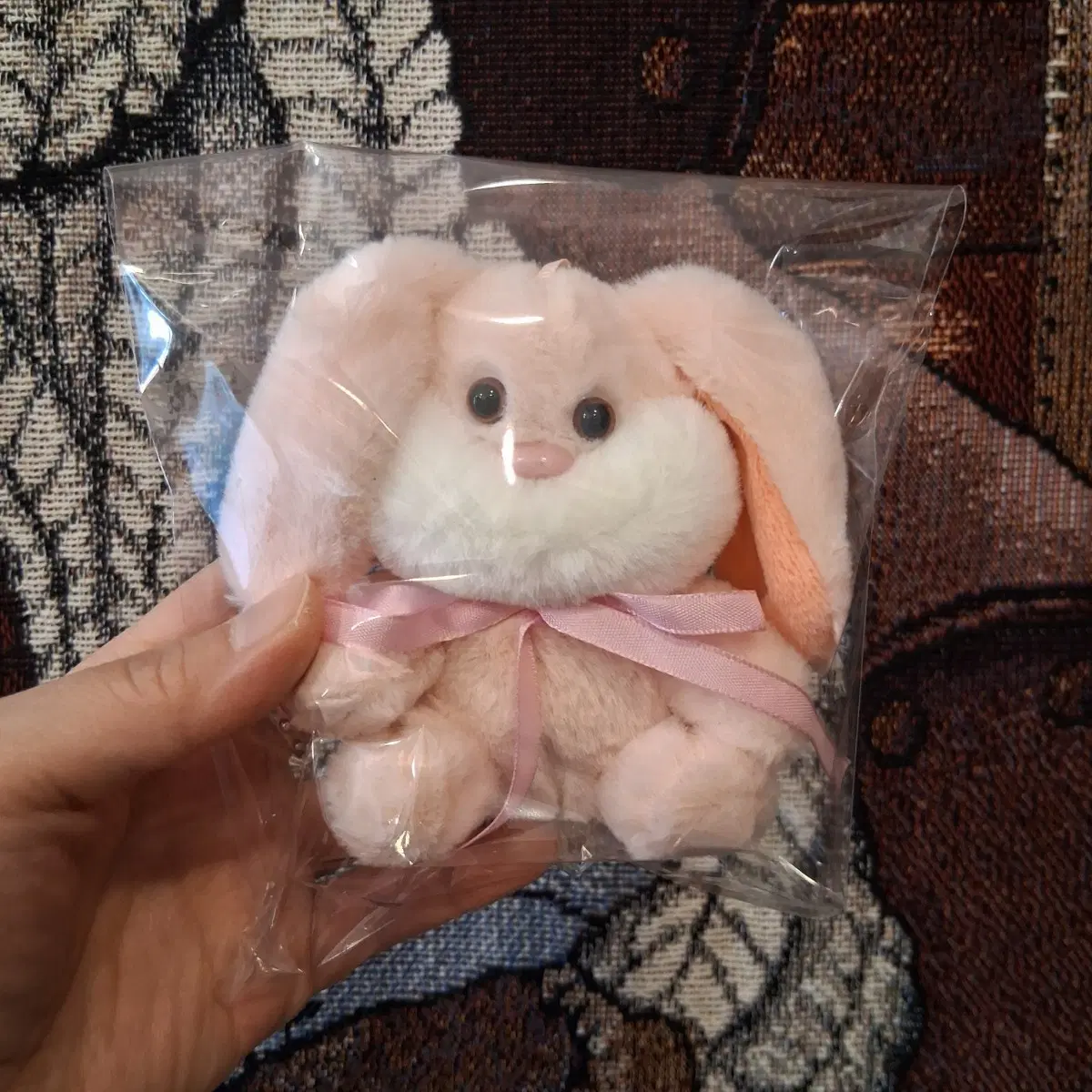 일본작가님 페어리계 핑크색 토끼 인형 키링