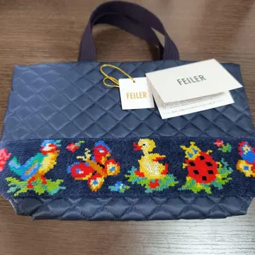 FEILER 페이러 미니 토트백 네이비