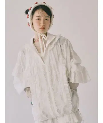 merry jenny flower frill lace 블루종