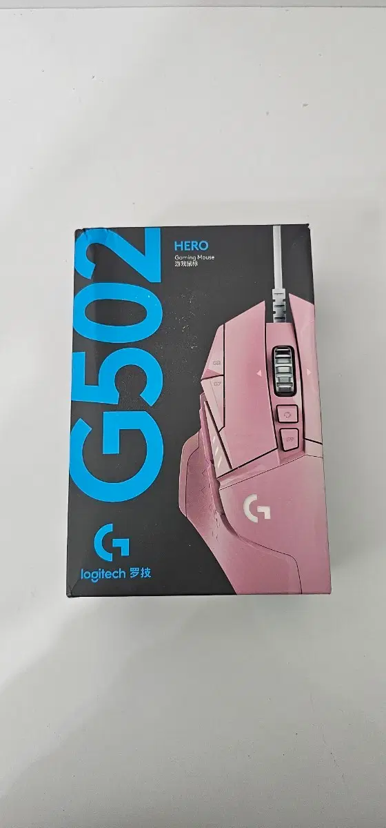 로지텍 G502 HERO 핑크 게이밍 마우스 미개봉