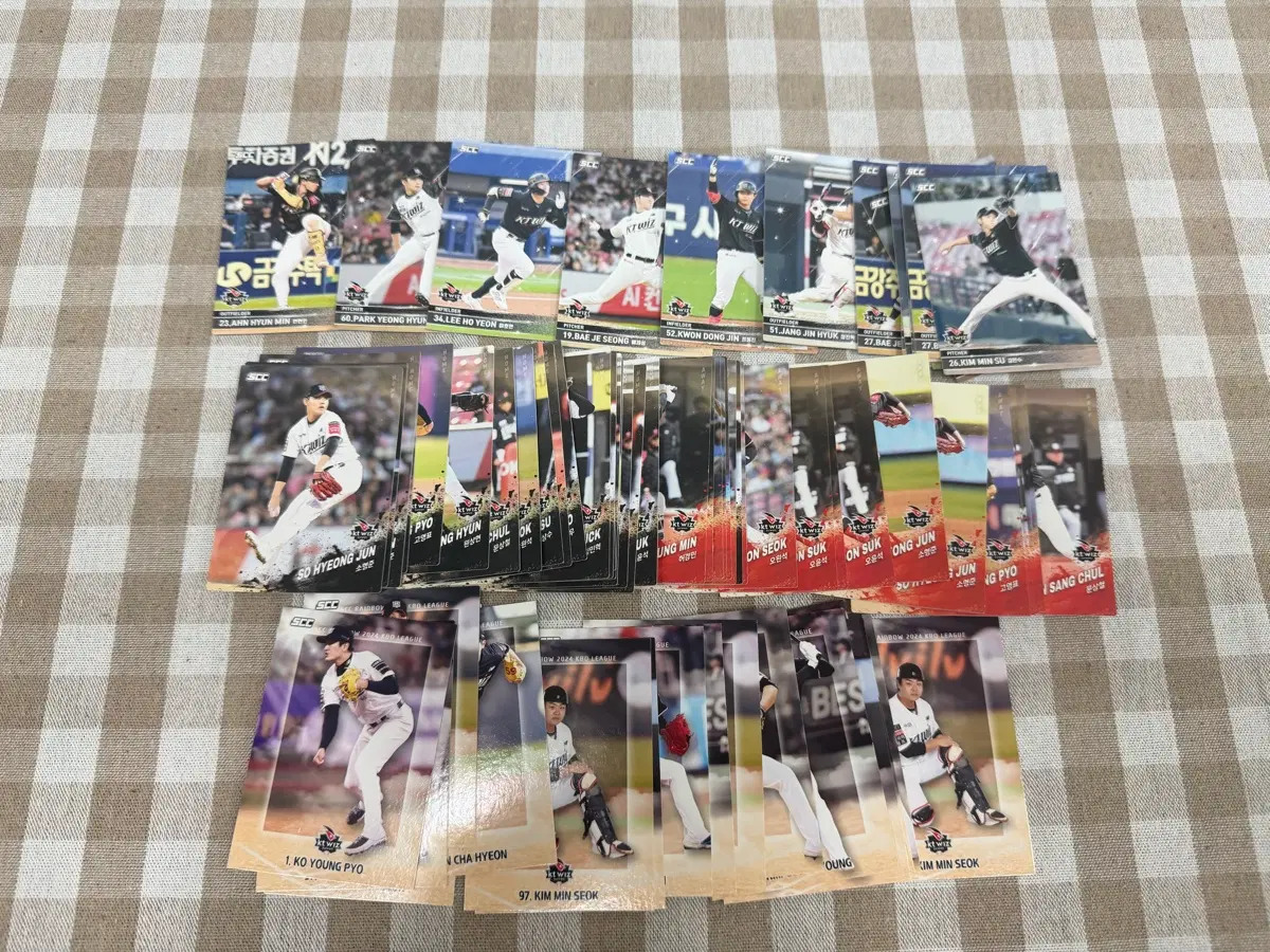 SCC KBO 프로야구 카드 KT위즈 일괄 70여장