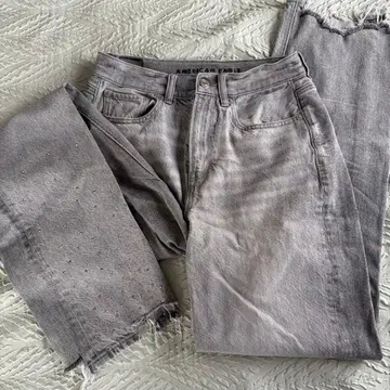 American Eagle 스터드 장식 그레이 데님 sparkle jean