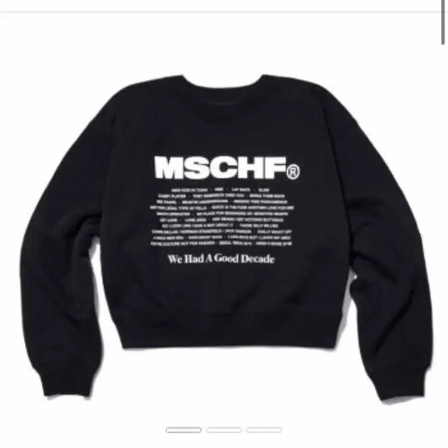 MSCHF 레터링 스웻셔츠 맨투맨 블랙