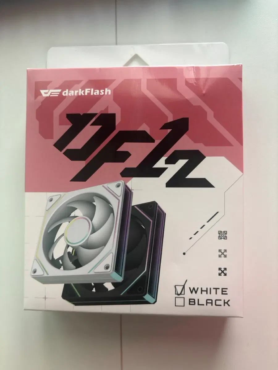 darkFlash DF12 컴퓨터 쿨링팬 화이트