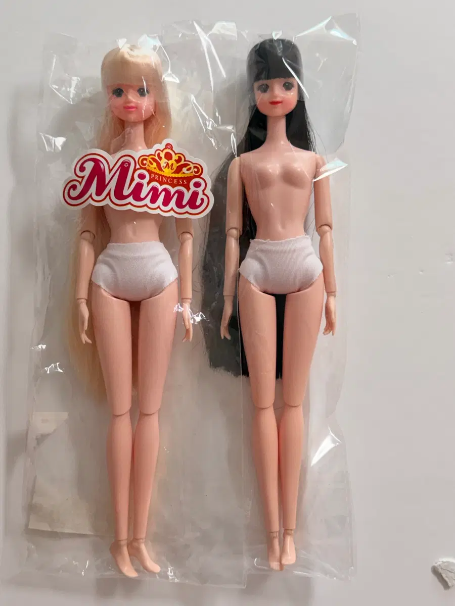 커스터마이징 커스텀 미미 인형 은발 흑발