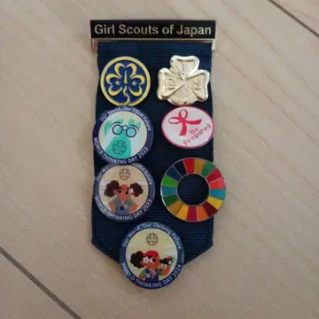 걸스카우트 일본 연맹 핀 배지 세트
