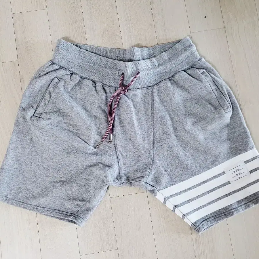 세미배기 사선 반바지 그레이33~34