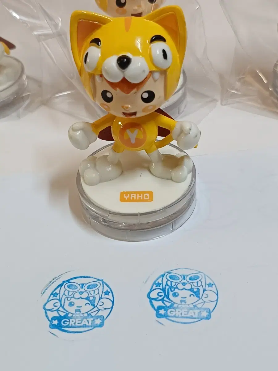 칭찬도장 야호 캐릭터 스탬프