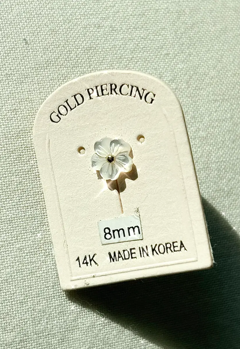 (정가 이하 새상품!!!!!) 8바 골드 피어싱