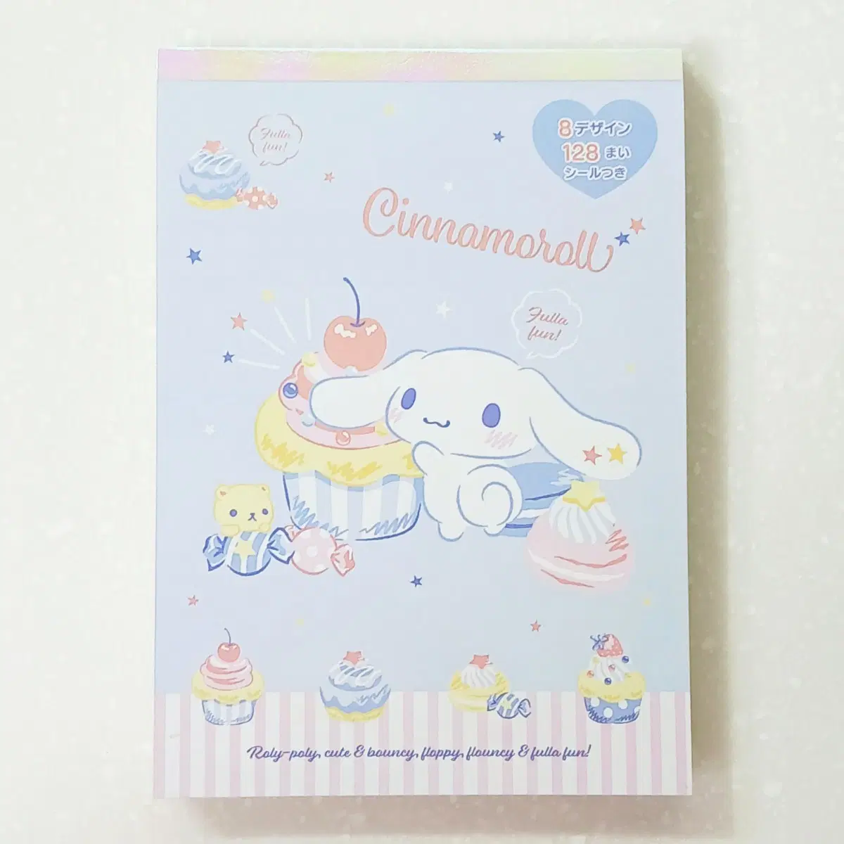 산리오 시나모롤 8디자인 128매 A6 메모지(스티커 포함) 메모장 메모 패드 미니 편지지 떡메 캐릭터 노트_0364