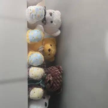 로즈 베어 봉제 인형 3개 세트