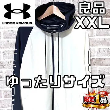 [ 선착순 ] 언더아머 남성용 긴팔 지퍼 후드티 XXL 크림색
