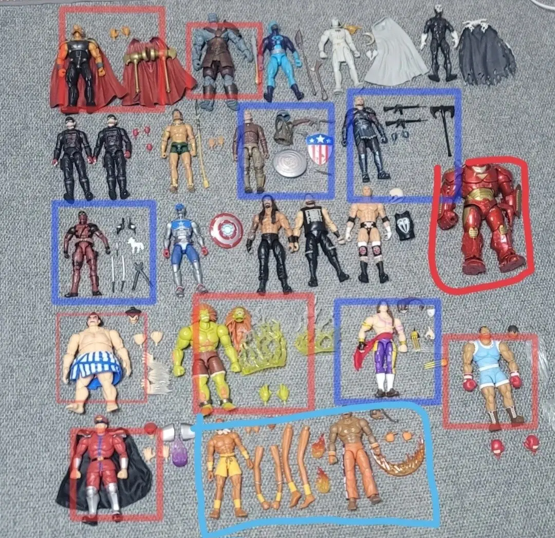 마블 레전드,스트리트 파이터,wwe