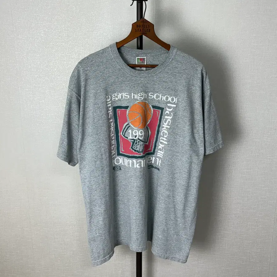 90s 네브래스카 고교 농구 토너먼트 반팔 티