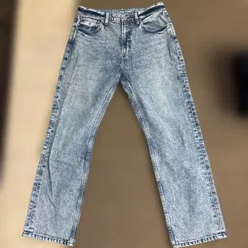 BAYFLOW JEANS 테이퍼드 데님 팬츠 케미컬 워시