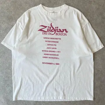90s Zildjian DAY IN BOSTON 1990 티셔츠
