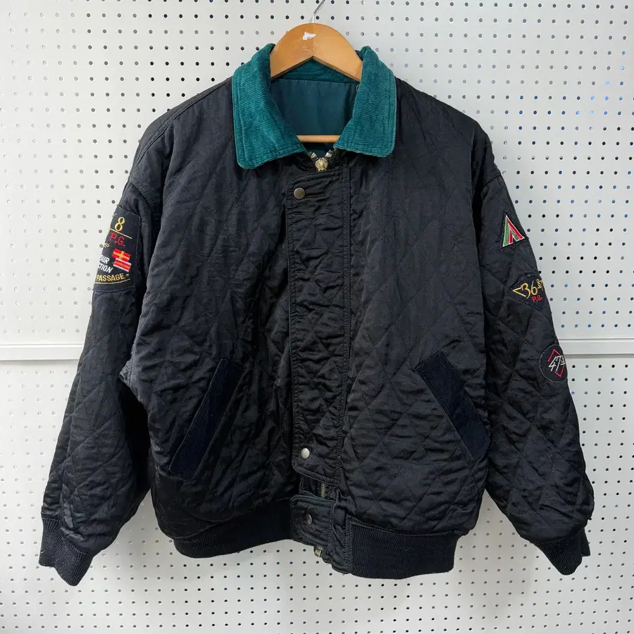 패시지 90s 리버시블 워크 봄버 자켓