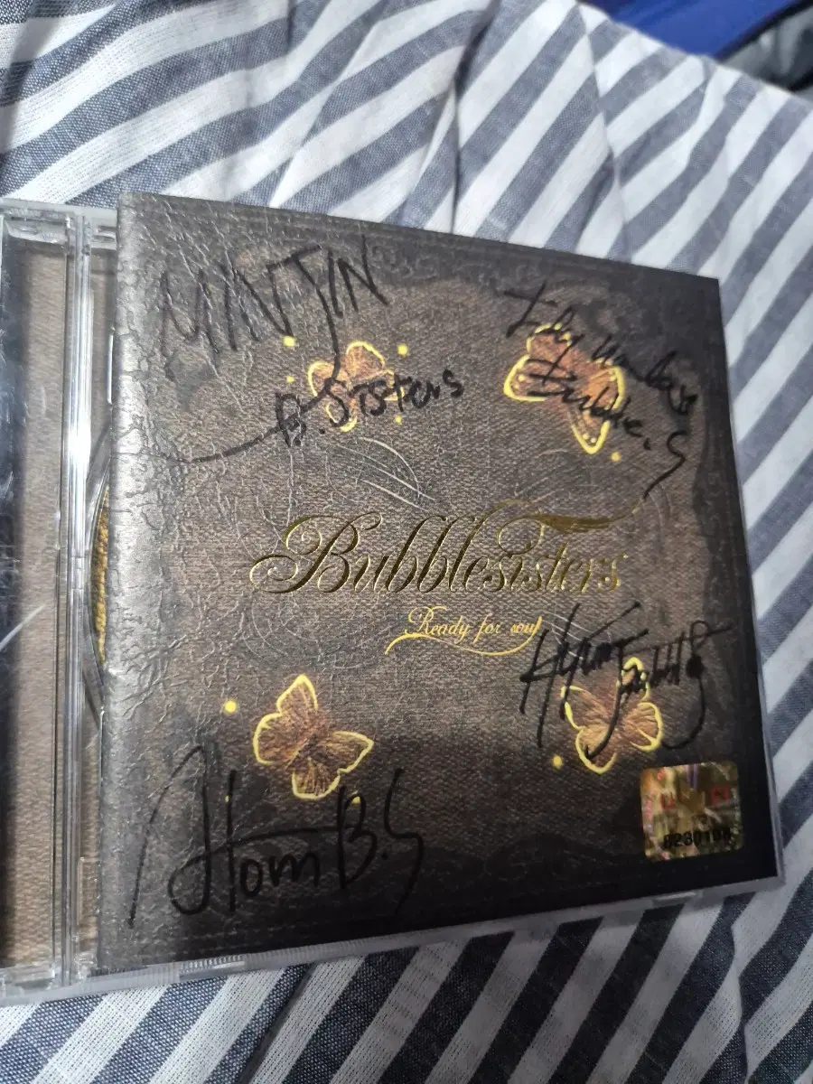 버블시스터즈 2집 Ready for soul CD 친필 사인반