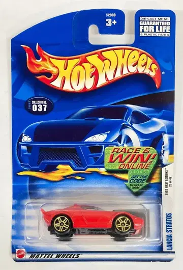 MATTEL 2002 MAINLINE #037 HOTWHEELS 란치아 스트라토스 레드 #037
