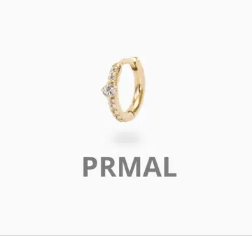 PRMAL 후프 믹스처 다이아몬드 이어링 S