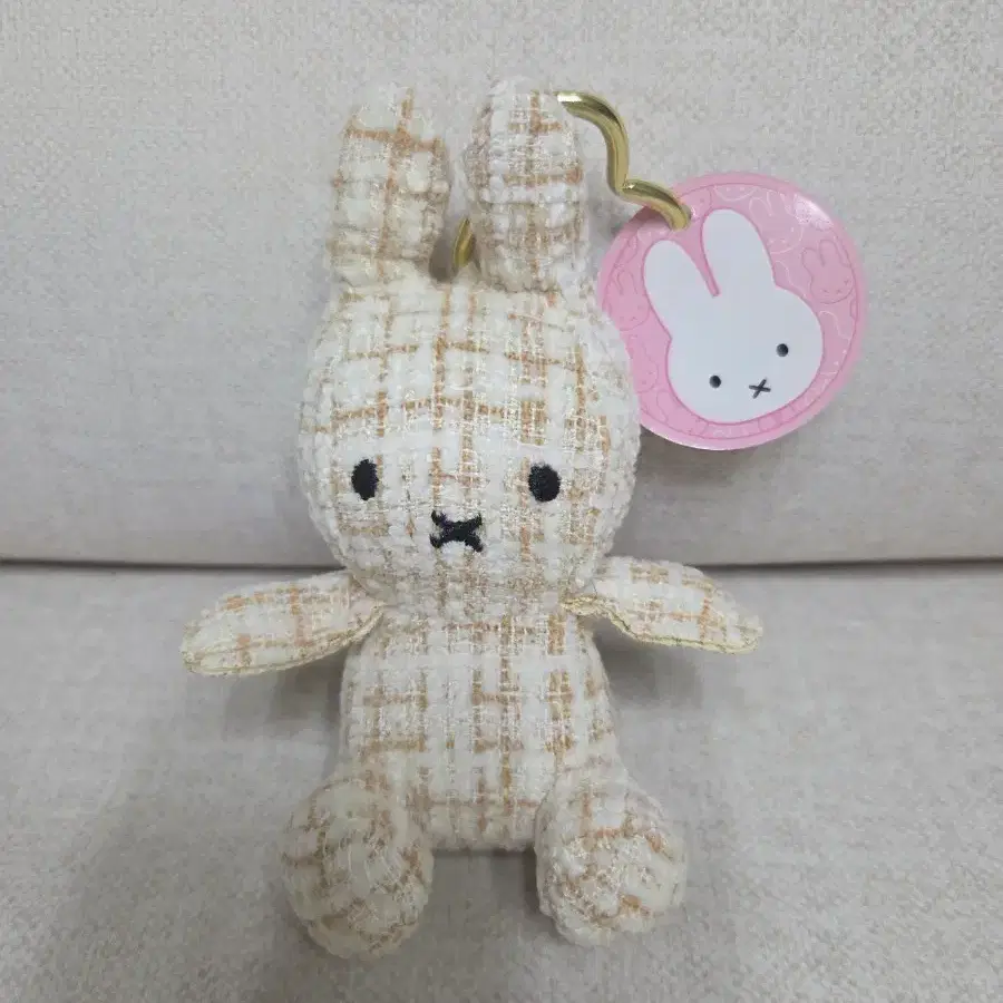 (새상품) 미피 트위드 인형 키링