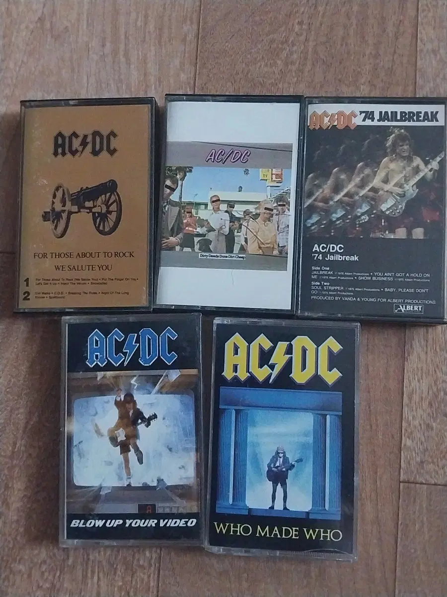 ac/dc 카세트테이프 수입반