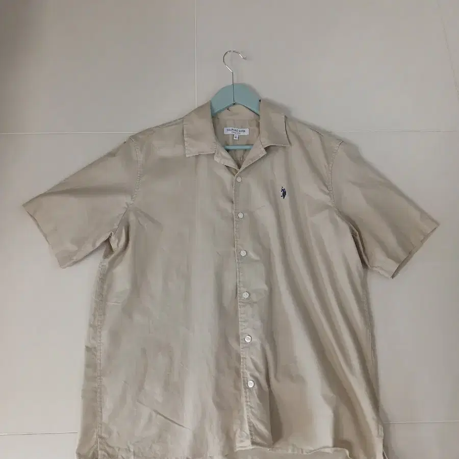 US POLO ASSN 반팔 셔츠 베이지 남성