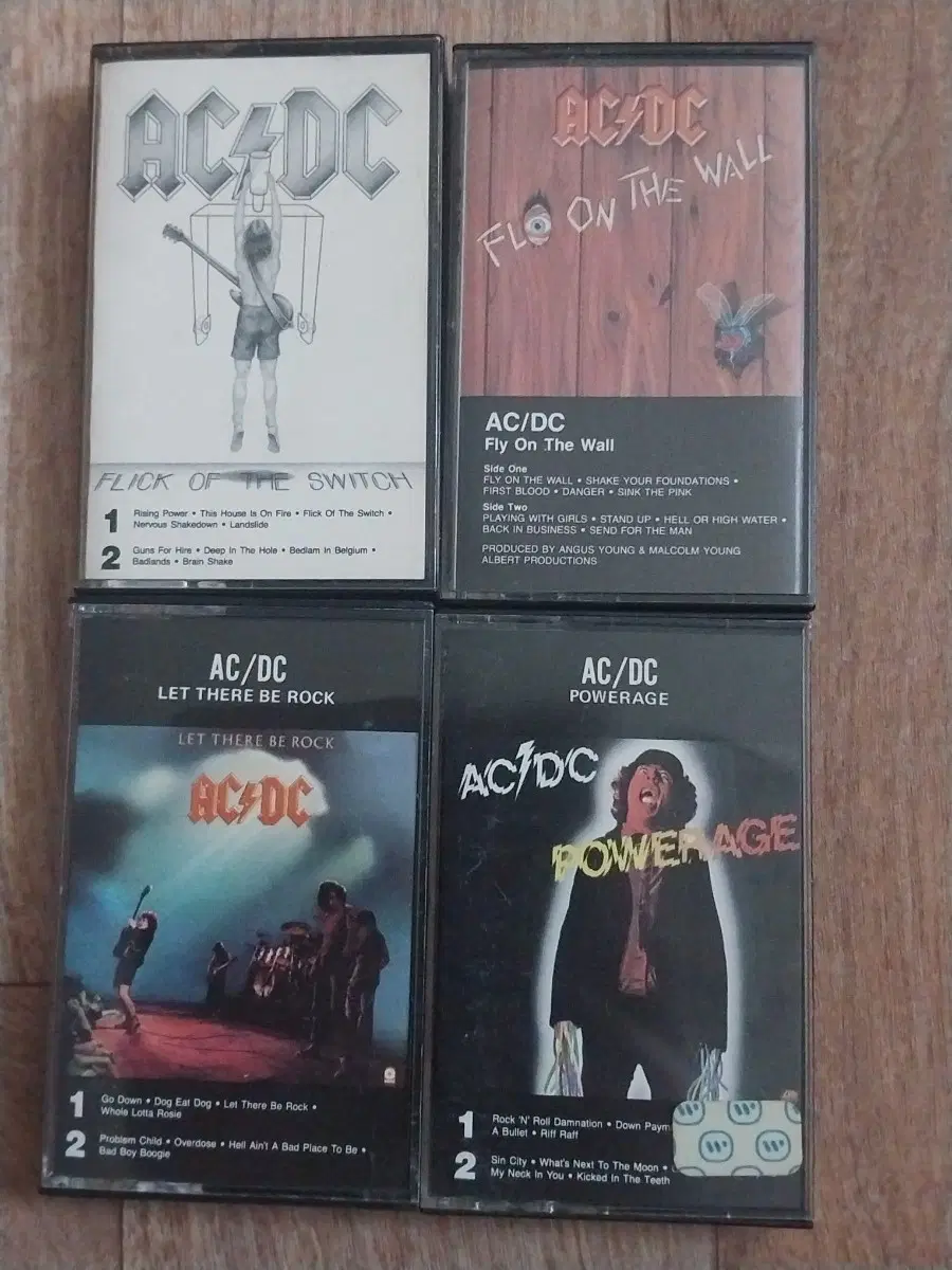 ac/dc 카세트테이프 수입반