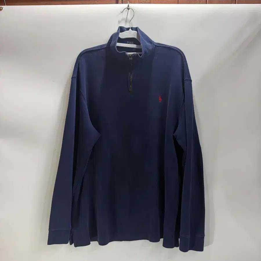 [XL] 폴로 랄프로렌 POLO RALPH LAUREN 네이비 하프집업 스웨트셔츠 4.5