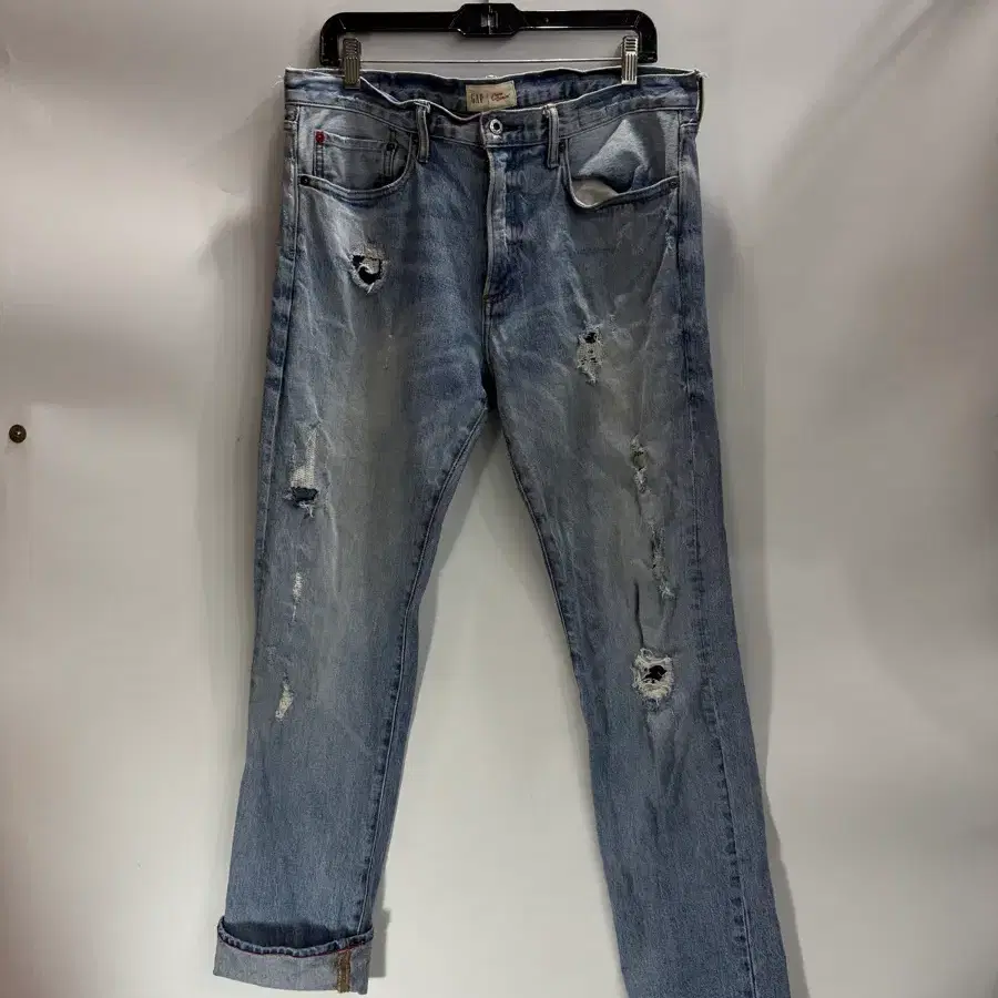 [34] 갭 GAP 콘데님 Cone Denim 연청 데미지 슬림 청바지 2.5