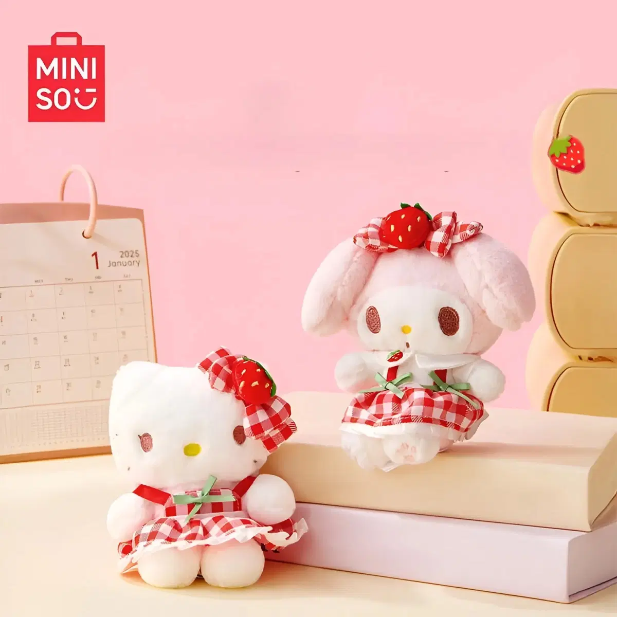 MINISO 미니소 마이멜로디 딸기 인형 키링
