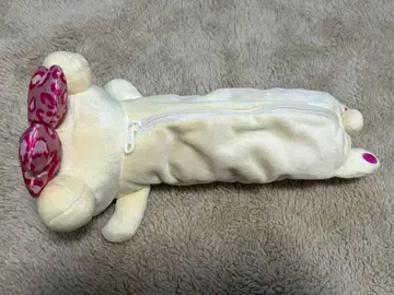 코리락쿠마 펜 파우치 레오파드 무늬 리본