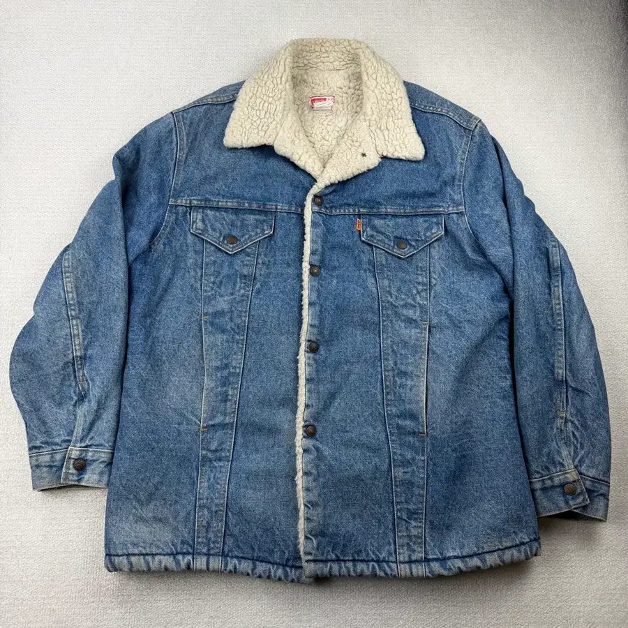 80s 오리지널 리바이스 오렌지탭 쉐르파 데님 자켓