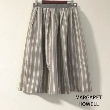 MARGARET HOWELL 스트라이프 스커트