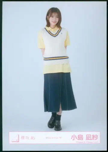 사쿠라자카46 12th 싱글 BACKS LIVE!! 코지마 나기사 피케 셔츠 코디 히키