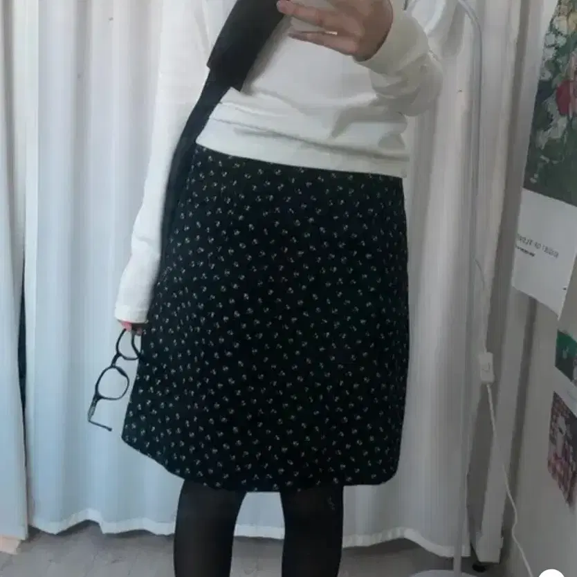 보우아카이브 floral corduroy skirt 스커트