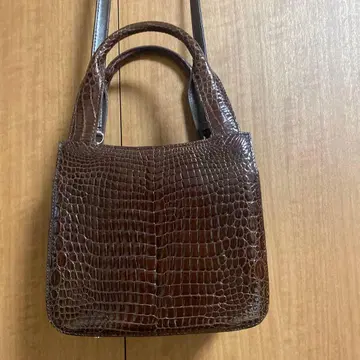 새상품급 천연 가죽 크로커다일 미니 숄더백