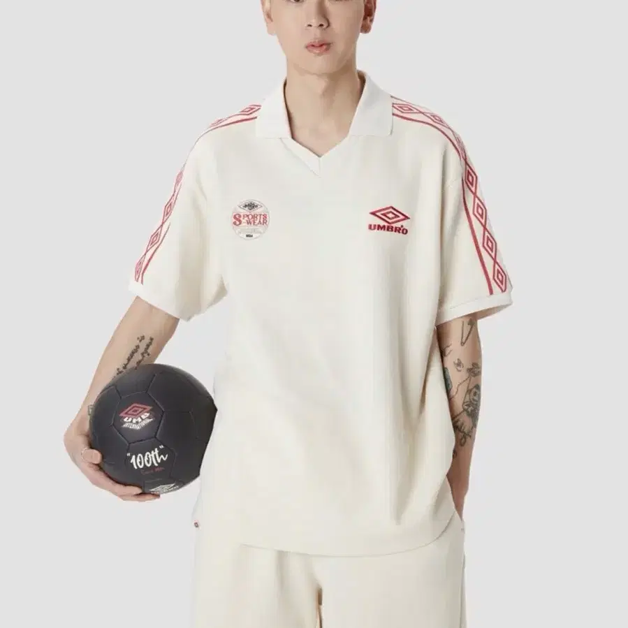 엄브로 HBL OG 와플지 반팔 게임 셔츠 베이지 XL 105