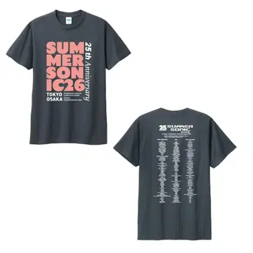SUMMER SONIC 2026 빈티지 디자인 T 셔츠 M 사이즈