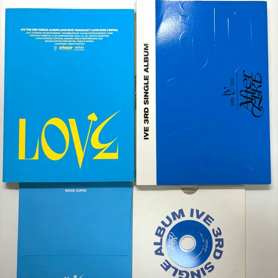 아이브 LOVE DIVE+After LIKE개봉앨범 묶음판매(CD포함/포카미포함)