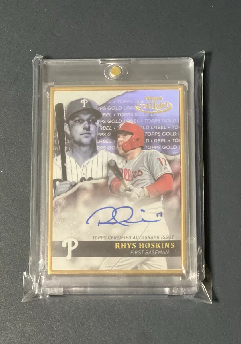 mlb) topps 리스 호스킨스 골드라벨 오토