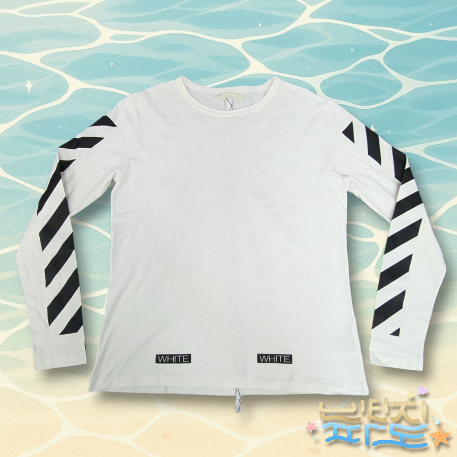 L off white 오프화이트 리오더백 롱 슬리브 티셔츠