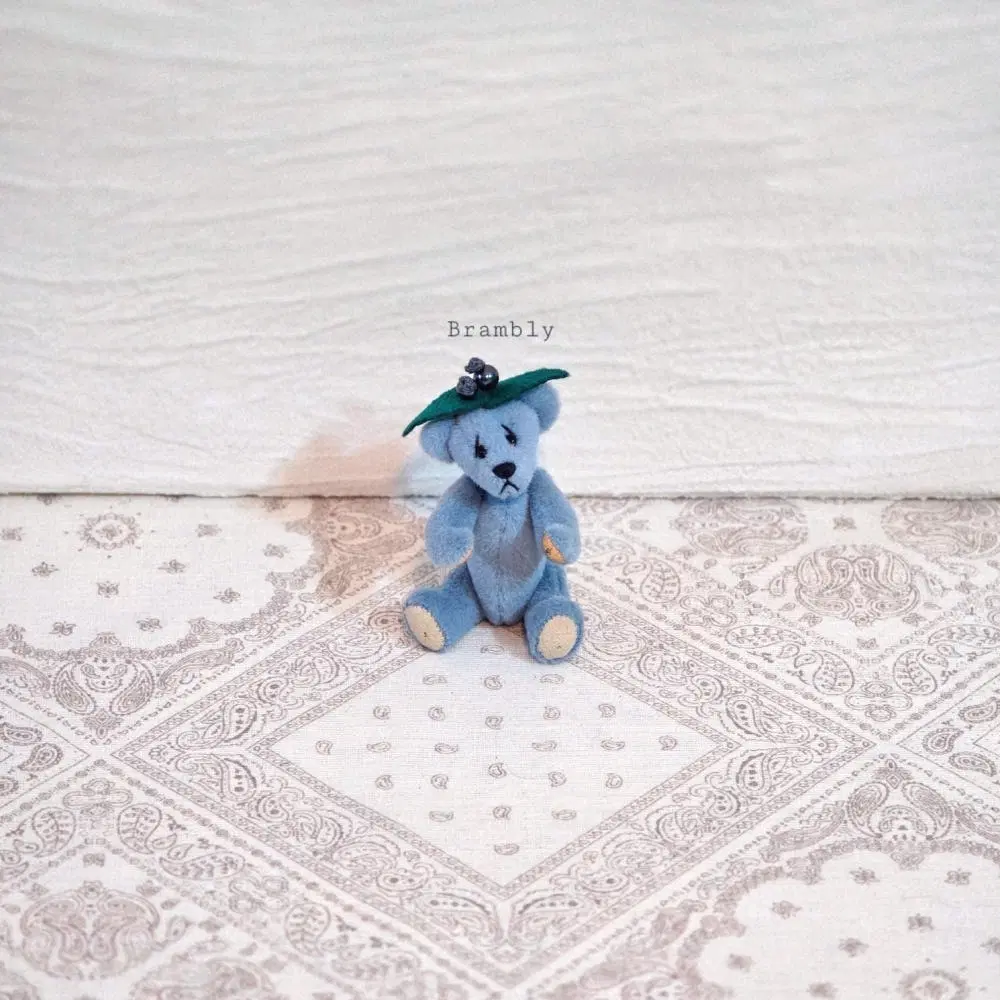 Little Gem Miniature 빈티지 블루베리 미니어처 테디베어 곰돌이 인형 수집 장식 소품