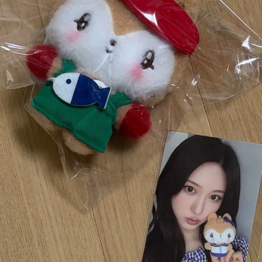 [미개봉] 아이브 미니브 팝업 부산 한정 플러시 키링 인형 + 포카 가을 달이 일괄
