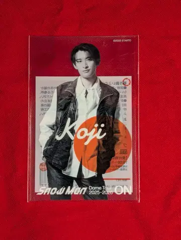 SnowMan 25-26년 ON 무카이 코지 클리어 스티커